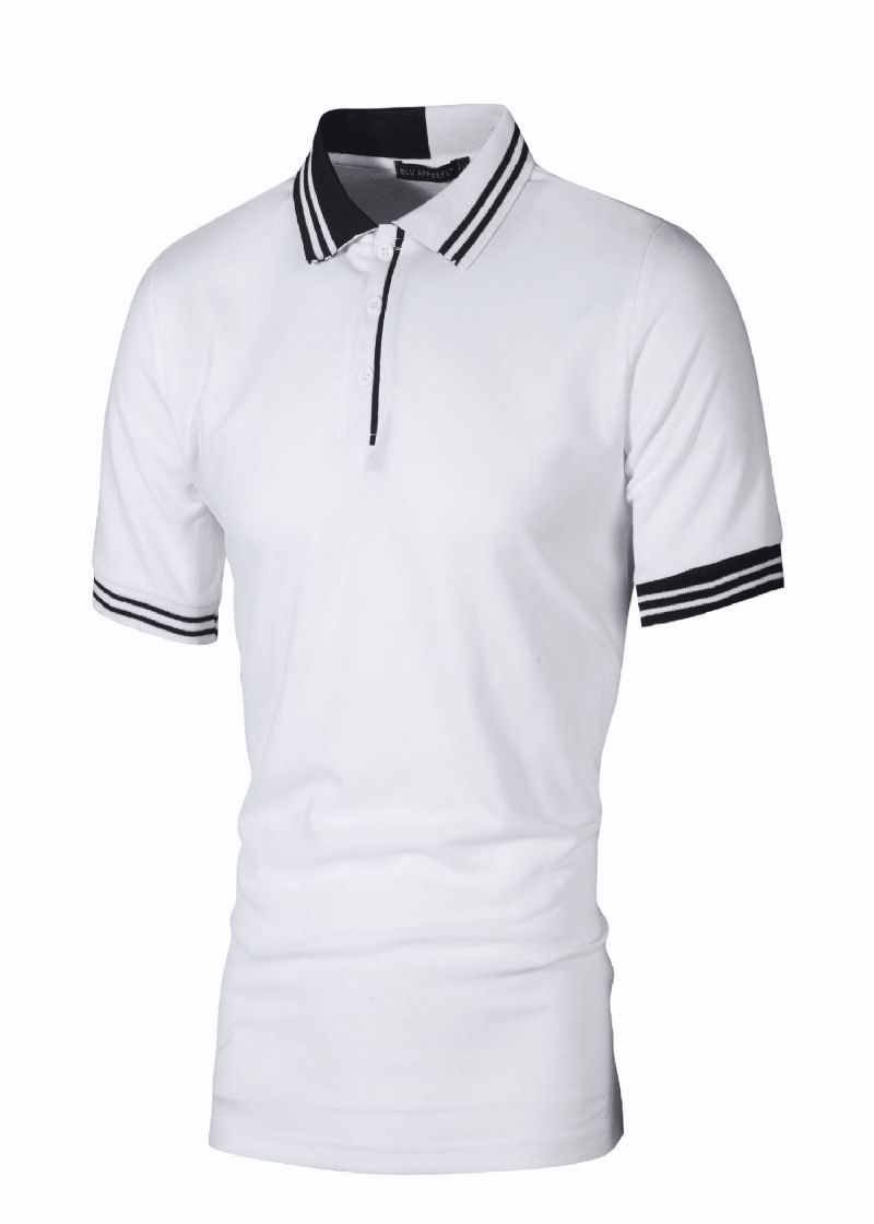 Ademend Poloshirt Met Vierkante Hals En Korte Mouwen