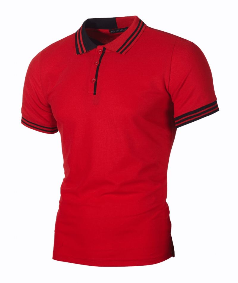 Ademend Poloshirt Met Vierkante Hals En Korte Mouwen