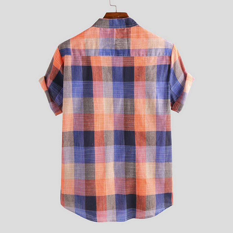 Chinees Opstaand Kraag Casual Los Shirt