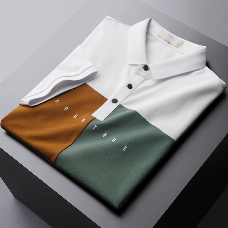 Heren Poloshirt Met Korte Mouwen Van Ijszijden Revers