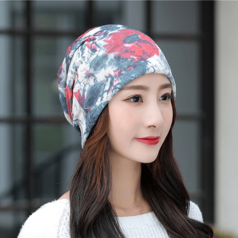 Ademende Chemo Cap Print Beanie Tulband Outdoor Cap