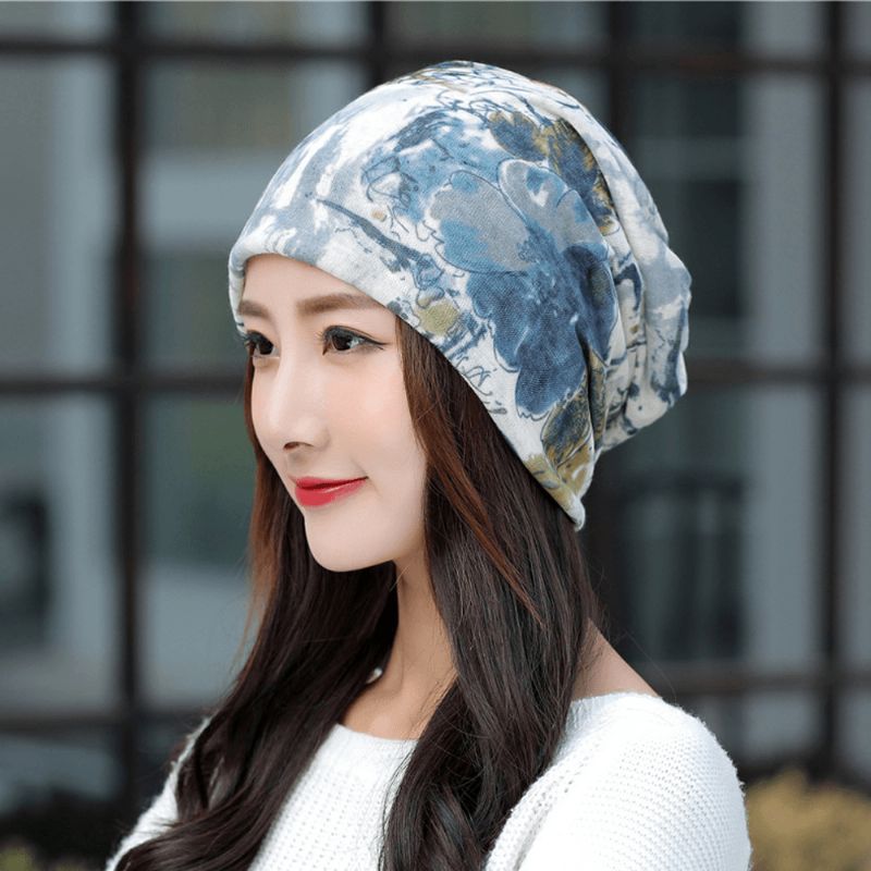 Ademende Chemo Cap Print Beanie Tulband Outdoor Cap