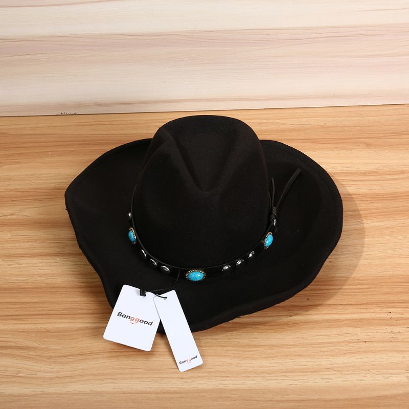 Bang Good Heren Dames Vintage Wollen Western Cowboyhoed