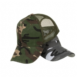 Baseballcap Van Mesh Met Camouflageprint