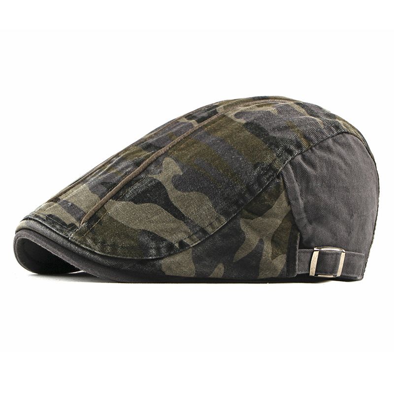 Camouflage Baret Hat Wash Cap Voor Heren