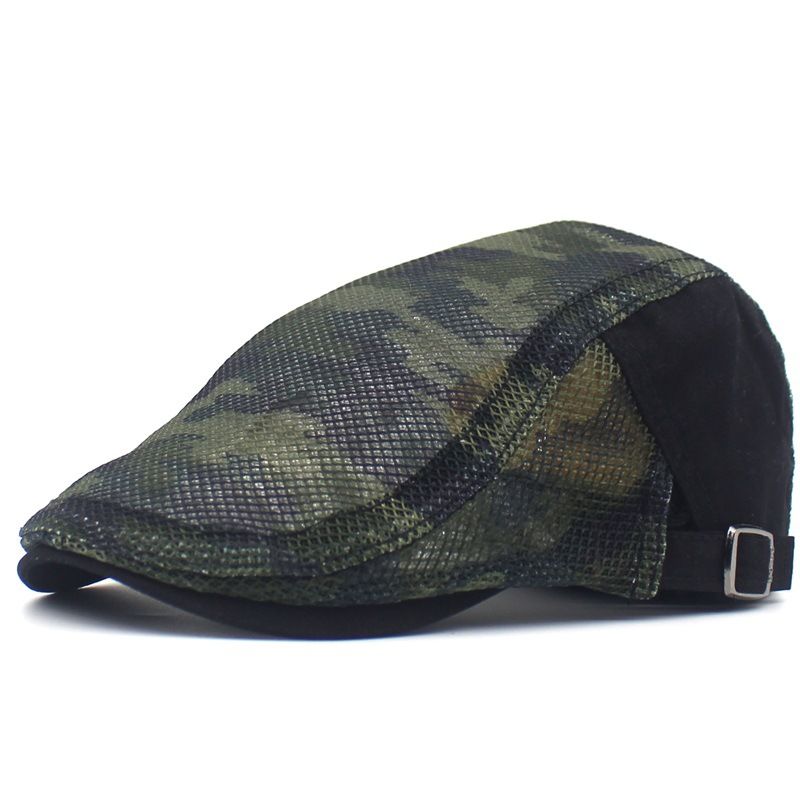 Camouflage Mesh Doek Baret Heren En Dames Casual