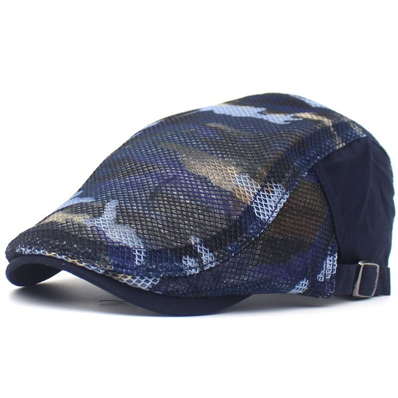 Camouflage Mesh Doek Baret Heren En Dames Casual