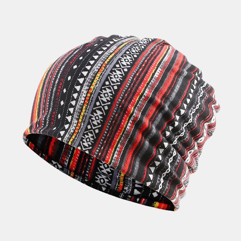 Dames Katoen Multifunctionele Afdrukken Beanie Cap Halsbeenkap Gezicht Shield Hoeden Bandana