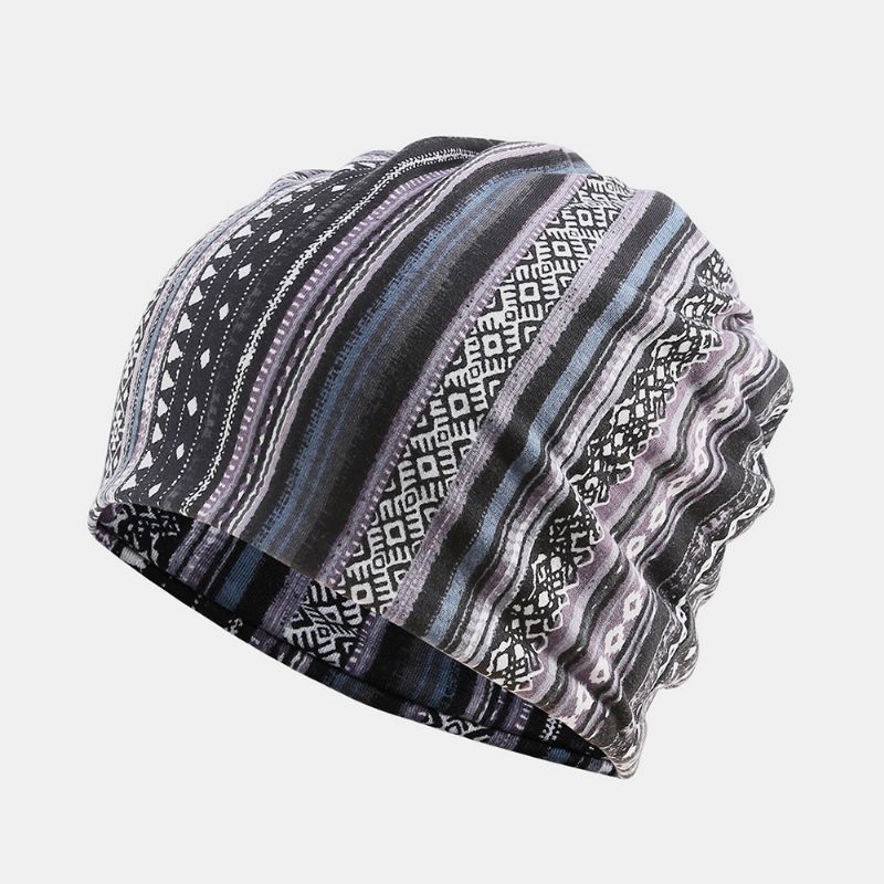 Dames Katoen Multifunctionele Afdrukken Beanie Cap Halsbeenkap Gezicht Shield Hoeden Bandana