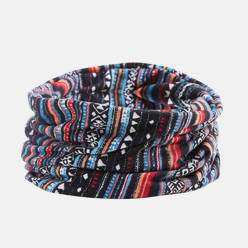 Dames Katoen Multifunctionele Afdrukken Beanie Cap Halsbeenkap Gezicht Shield Hoeden Bandana