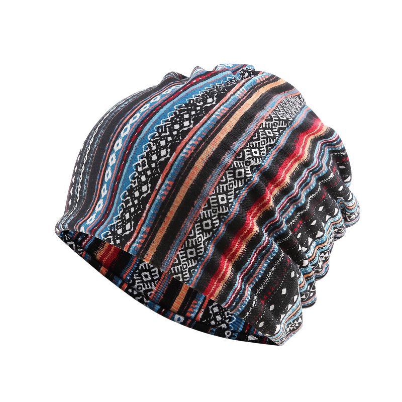 Dames Katoen Multifunctionele Afdrukken Beanie Cap Halsbeenkap Gezicht Shield Hoeden Bandana