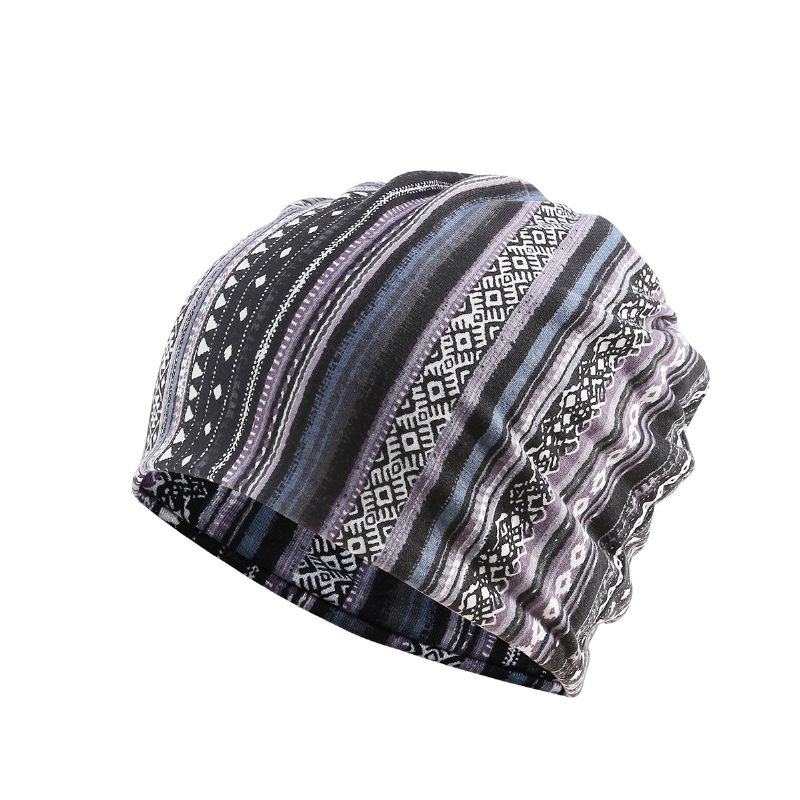 Dames Katoen Multifunctionele Afdrukken Beanie Cap Halsbeenkap Gezicht Shield Hoeden Bandana