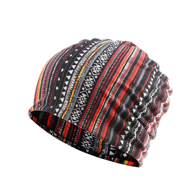 Dames Katoen Multifunctionele Afdrukken Beanie Cap Halsbeenkap Gezicht Shield Hoeden Bandana