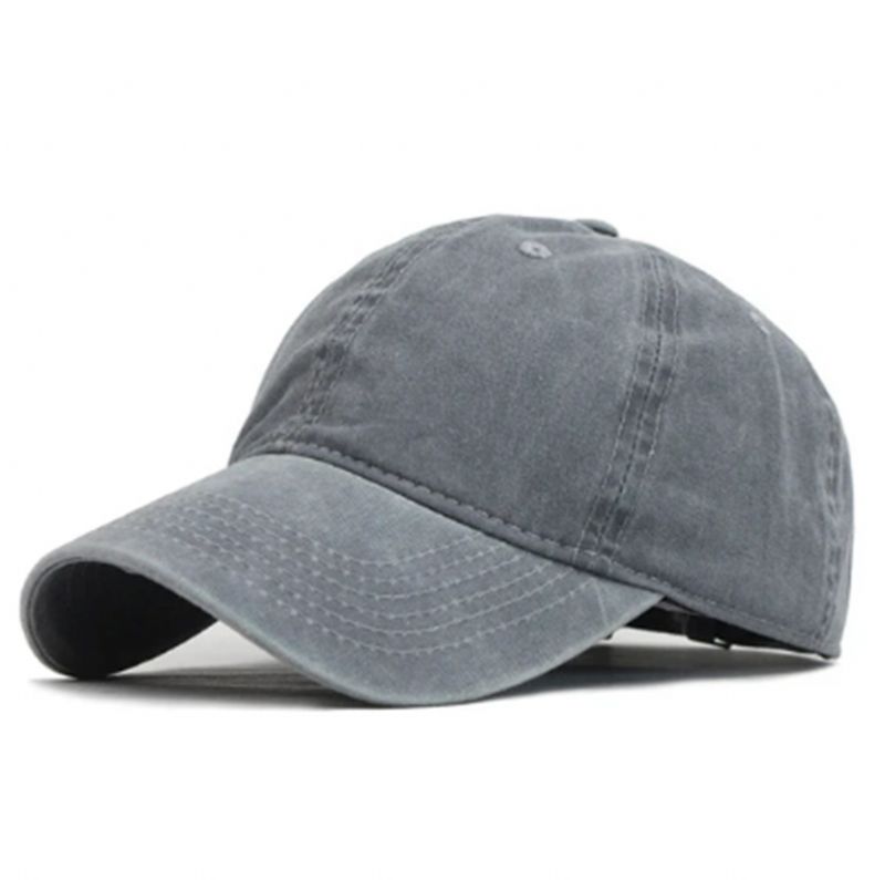 Effen Kleur Baseballcap Paar Wasmuts Heren