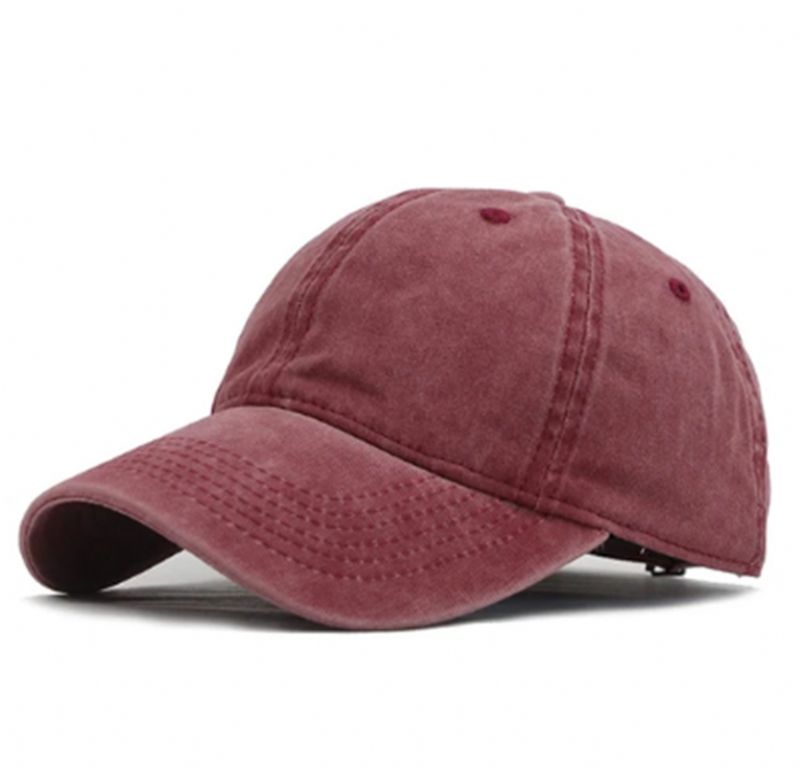 Effen Kleur Baseballcap Paar Wasmuts Heren