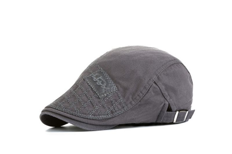 Fabrieksdirecte Verkoop Nieuwe Mode Heren Katoenen Zonneklep Outdoor Leisure Cap Geborduurde Vierkante Baret