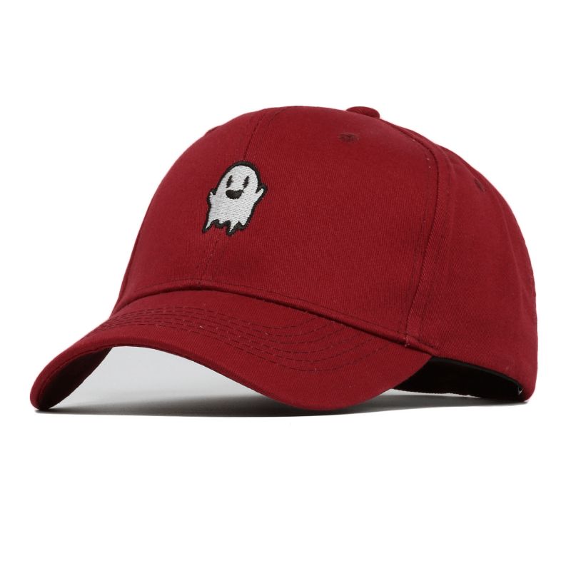 Geborduurde Baseballcap Met Gekruld Koepelvizier