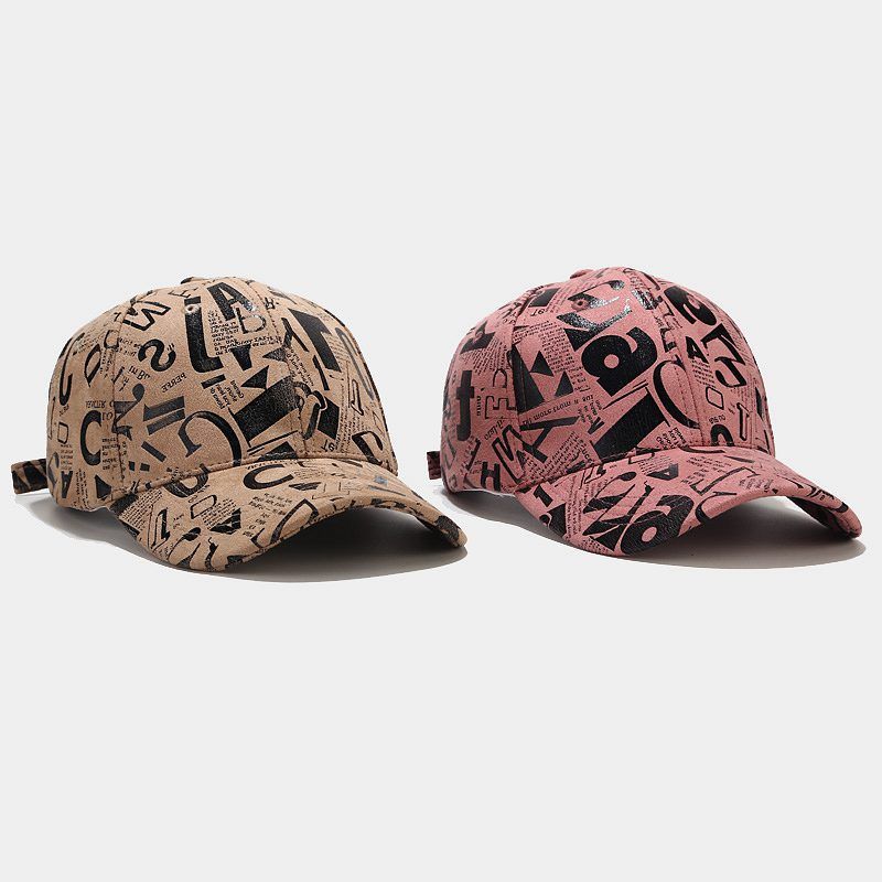 Graffiti Alfabet Baseball Cap Vrouwelijke Zomer Outdoor Zonnebrandcrème