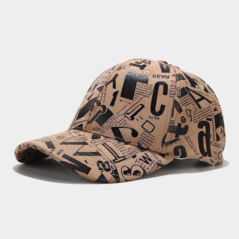 Graffiti Alfabet Baseball Cap Vrouwelijke Zomer Outdoor Zonnebrandcrème