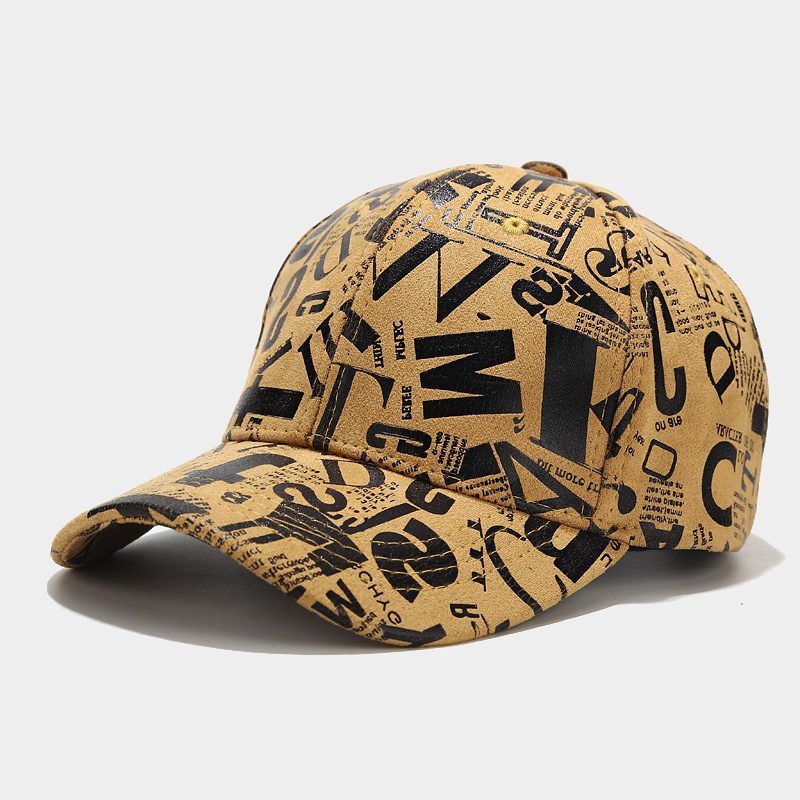 Graffiti Alfabet Baseball Cap Vrouwelijke Zomer Outdoor Zonnebrandcrème