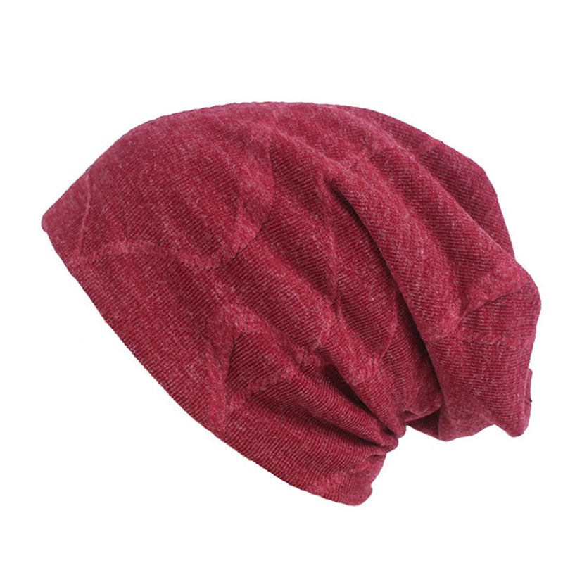 Heren Dames Katoen Effen Warme Beanie Hoeden Winter Outdoor Dikker Zachte Vrijetijdspet