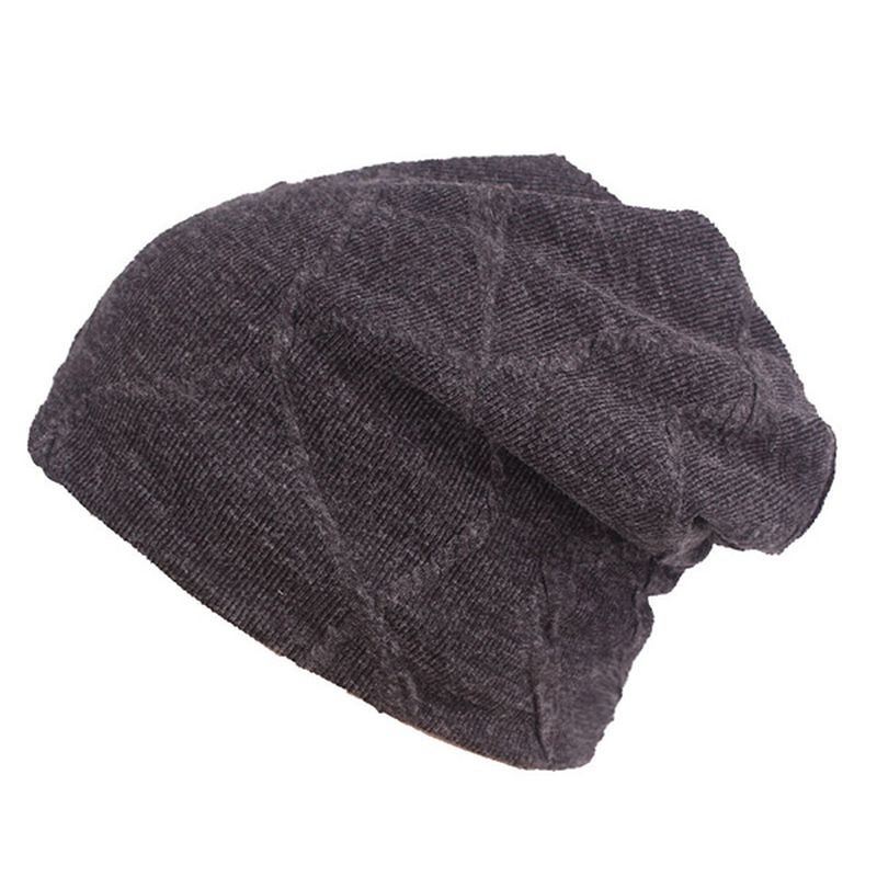 Heren Dames Katoen Effen Warme Beanie Hoeden Winter Outdoor Dikker Zachte Vrijetijdspet