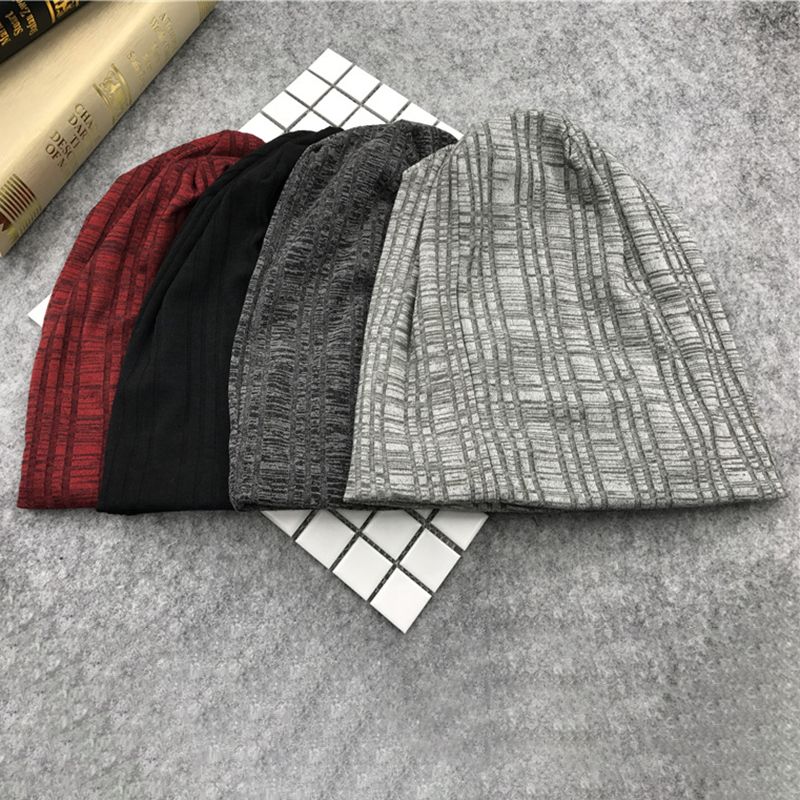 Heren Dames Winter Slouchy Beanie Caps Brimless Motorkap