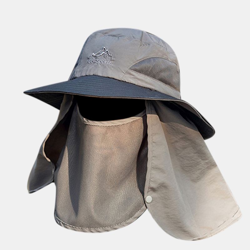 Heren Outdoor Hinking Hat Zomerbescherming Cover Gezicht Vizier Outdoor Fishing Hat