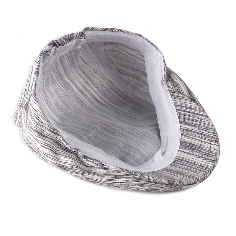 Heren Outdoor Zomer Ademend Dunne Baret Hoed Solid Krantenverkoper Cabbie Flat Caps Vizier