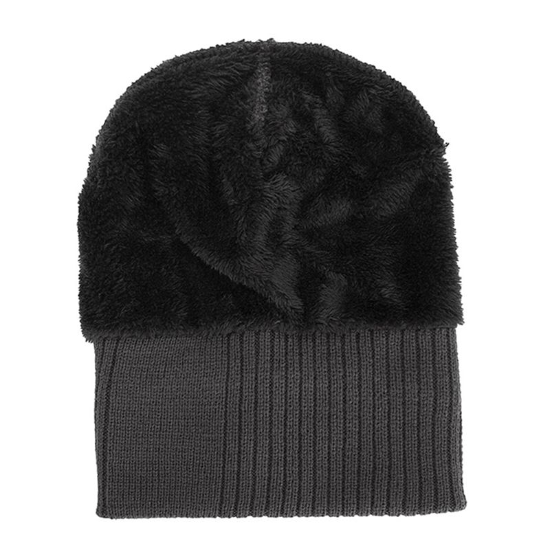 Heren Winter Thicken Brimless Gebreide Muts Slouch Beanie Caps