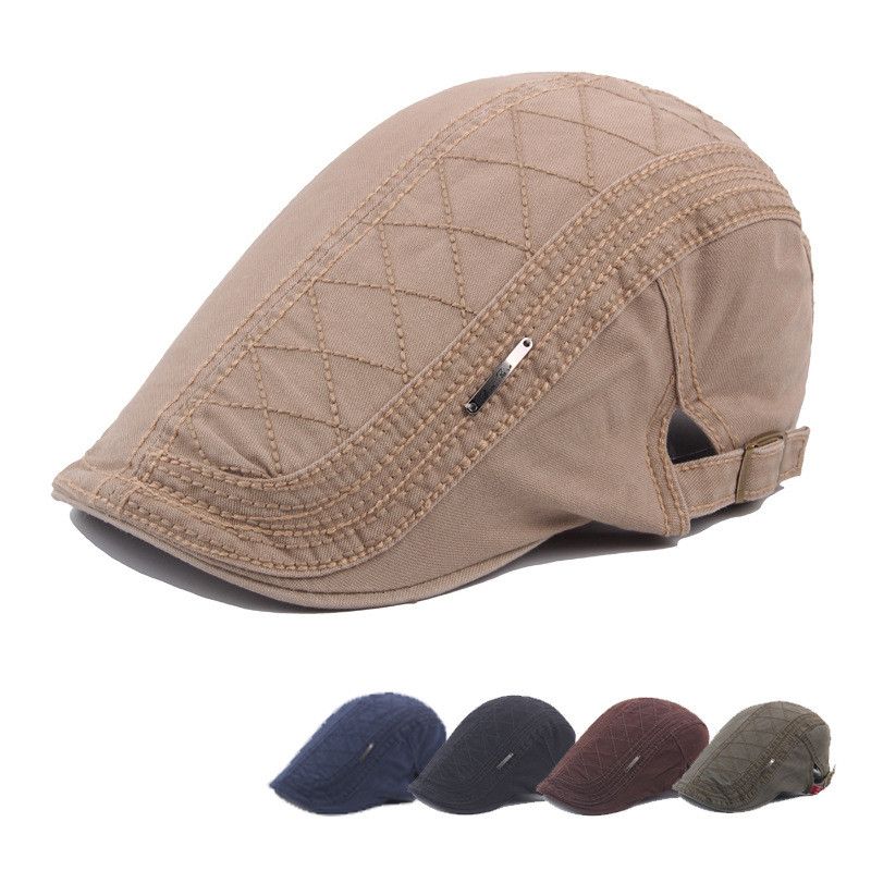 Hoed Katoenen Pet Voor Heren Britse Retro Baret Outdoor Zonnehoed