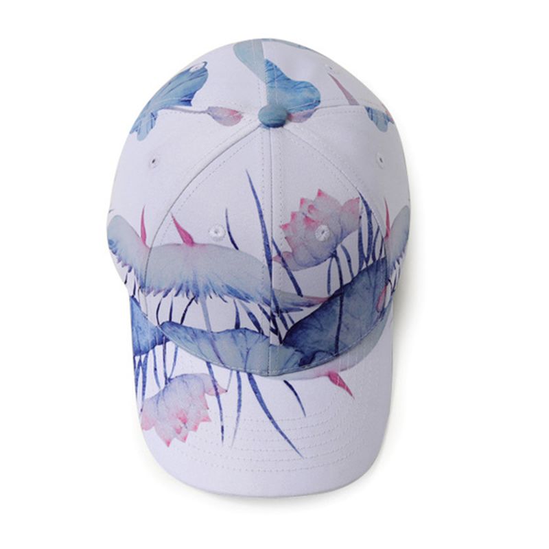 Lotus Printing Graffiti Baseball Caps Outdoor Vizier Hoed