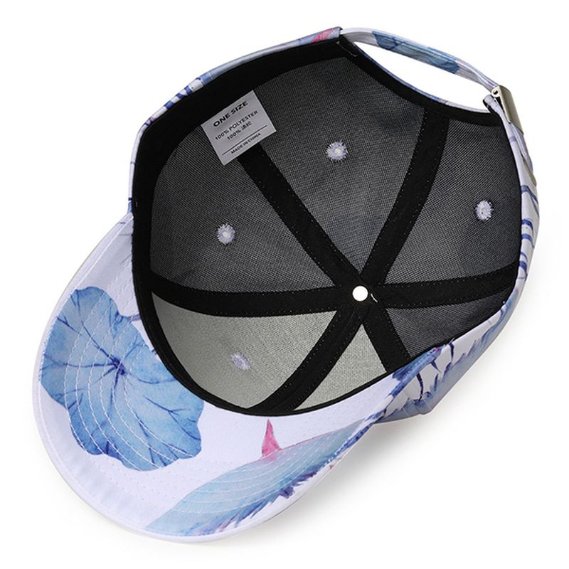 Lotus Printing Graffiti Baseball Caps Outdoor Vizier Hoed