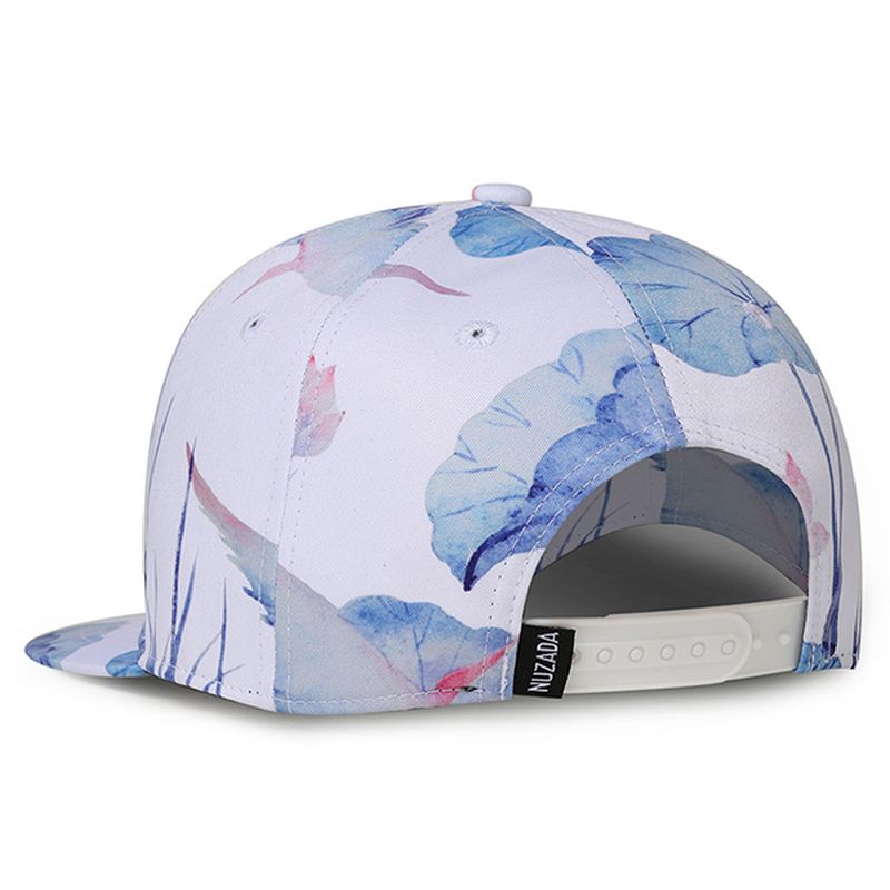 Lotus Printing Graffiti Baseball Caps Outdoor Vizier Hoed