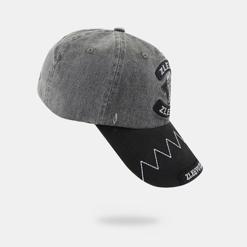 Mannen Brief Patroon Borduurwerk Baseball Cap Outdoor Zonnescherm Ademend Ingerichte Cap