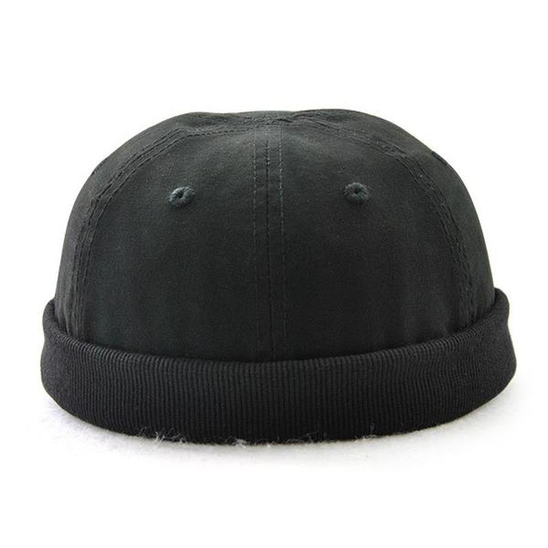 Mannen Plus Size Hoeden Retro Effen Randloze Hoed Verstelbare Warme Skullcap Sailor Cap