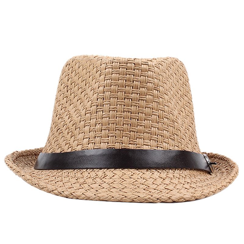 Mannen Vrouwen Klassieke Brede Rand Stro Cowboyhoed Outdoor Vizier Fedora Strand Panama Hoeden