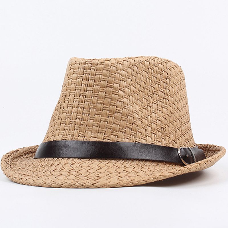 Mannen Vrouwen Klassieke Brede Rand Stro Cowboyhoed Outdoor Vizier Fedora Strand Panama Hoeden