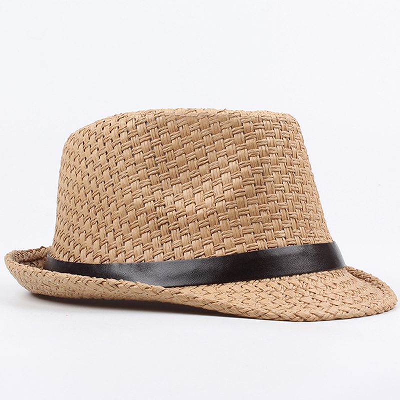 Mannen Vrouwen Klassieke Brede Rand Stro Cowboyhoed Outdoor Vizier Fedora Strand Panama Hoeden