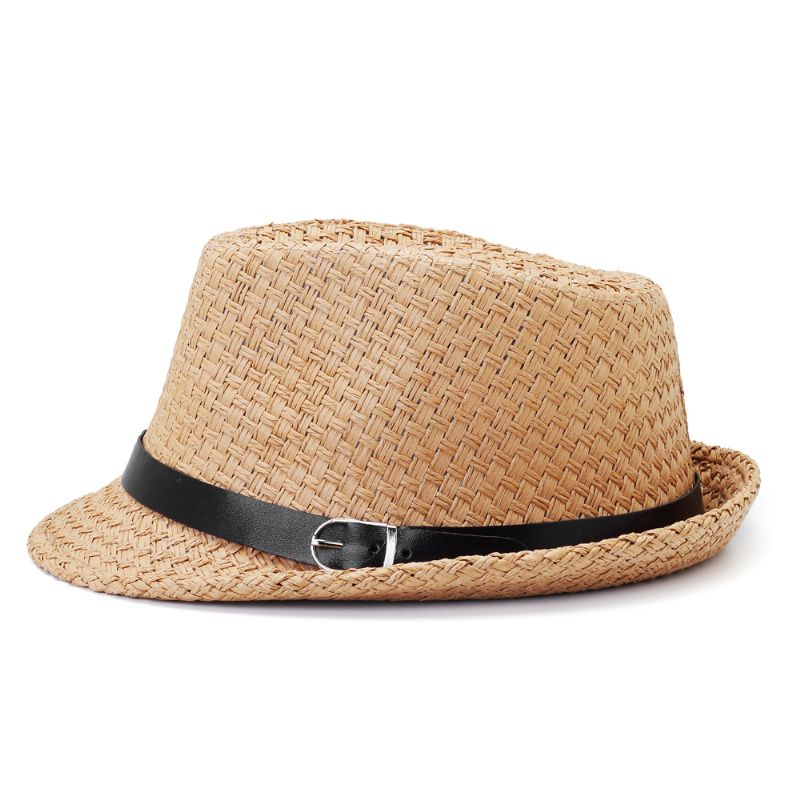 Mannen Vrouwen Klassieke Brede Rand Stro Cowboyhoed Outdoor Vizier Fedora Strand Panama Hoeden