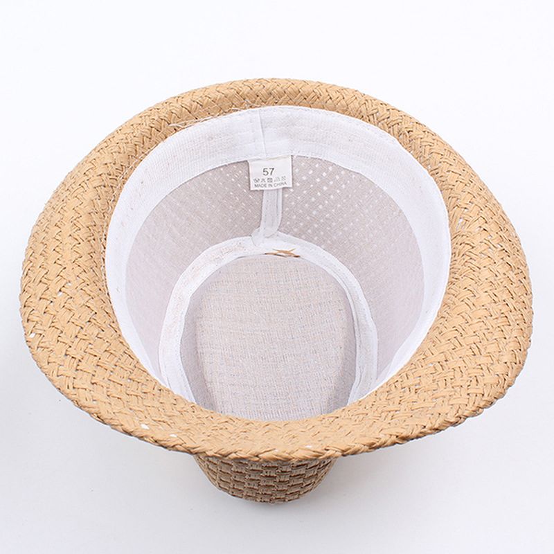 Mannen Vrouwen Klassieke Brede Rand Stro Cowboyhoed Outdoor Vizier Fedora Strand Panama Hoeden