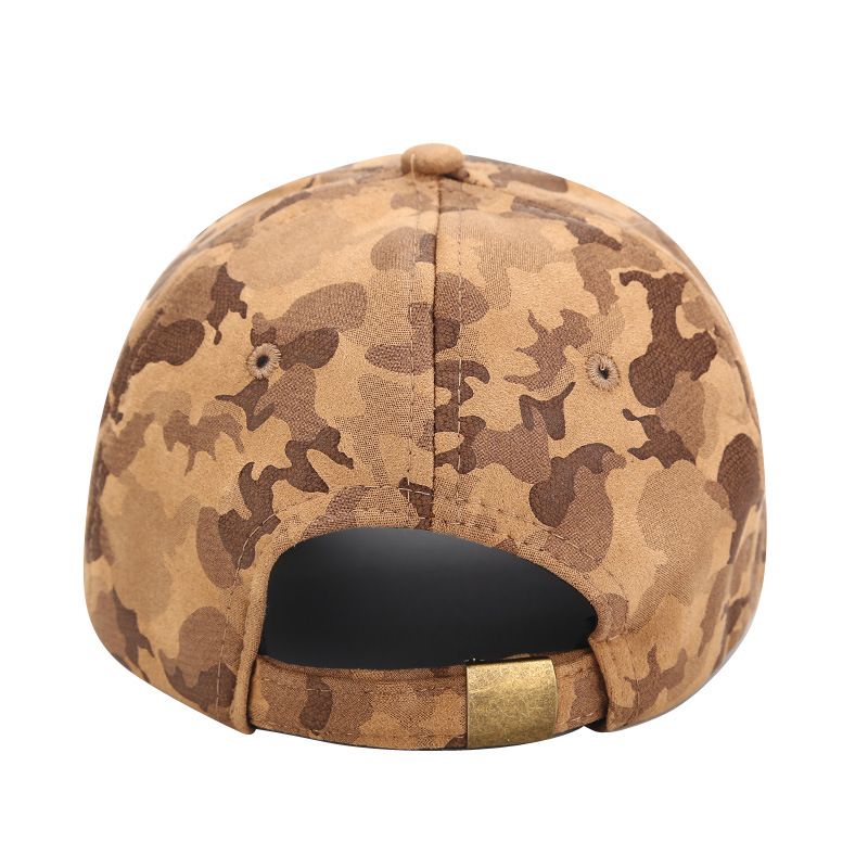 Mode Eenvoudige Suède Camouflage Baseballcap