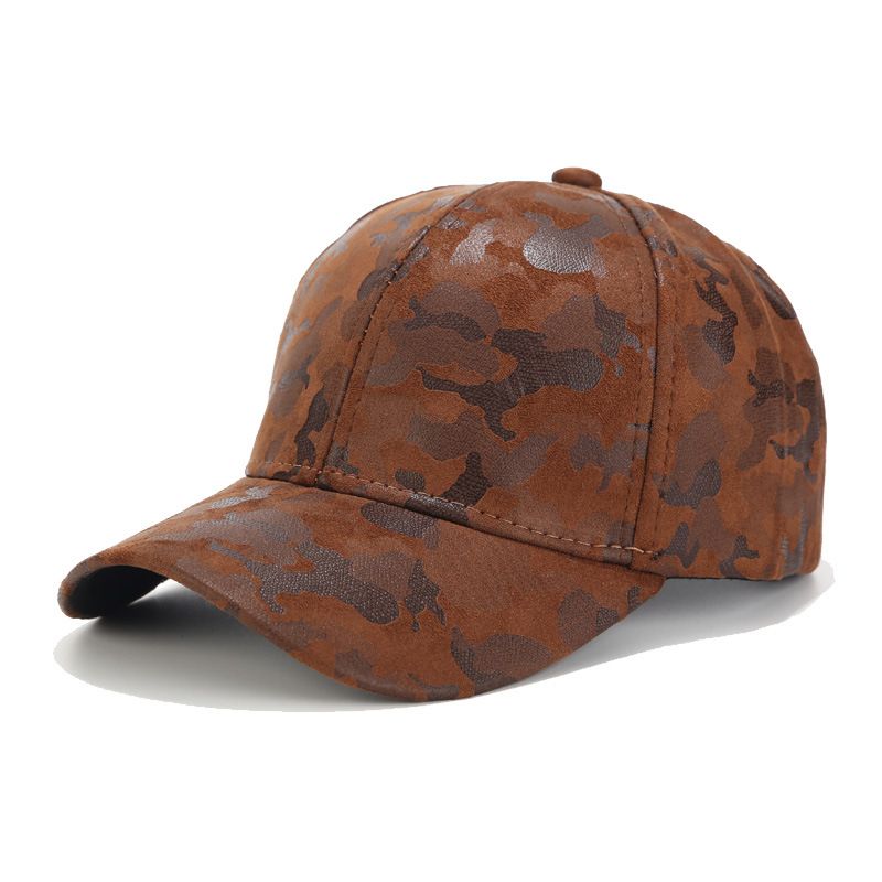 Mode Eenvoudige Suède Camouflage Baseballcap