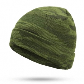 New Camouflage Hooded Knit Hat Voor Mannen En Vrouwen Cross-border Exclusief Voor Ski Hat All-match