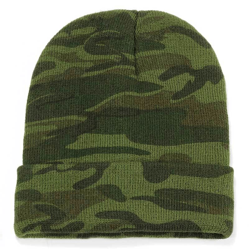 New Camouflage Hooded Knit Hat Voor Mannen En Vrouwen Cross-border Exclusief Voor Ski Hat All-match