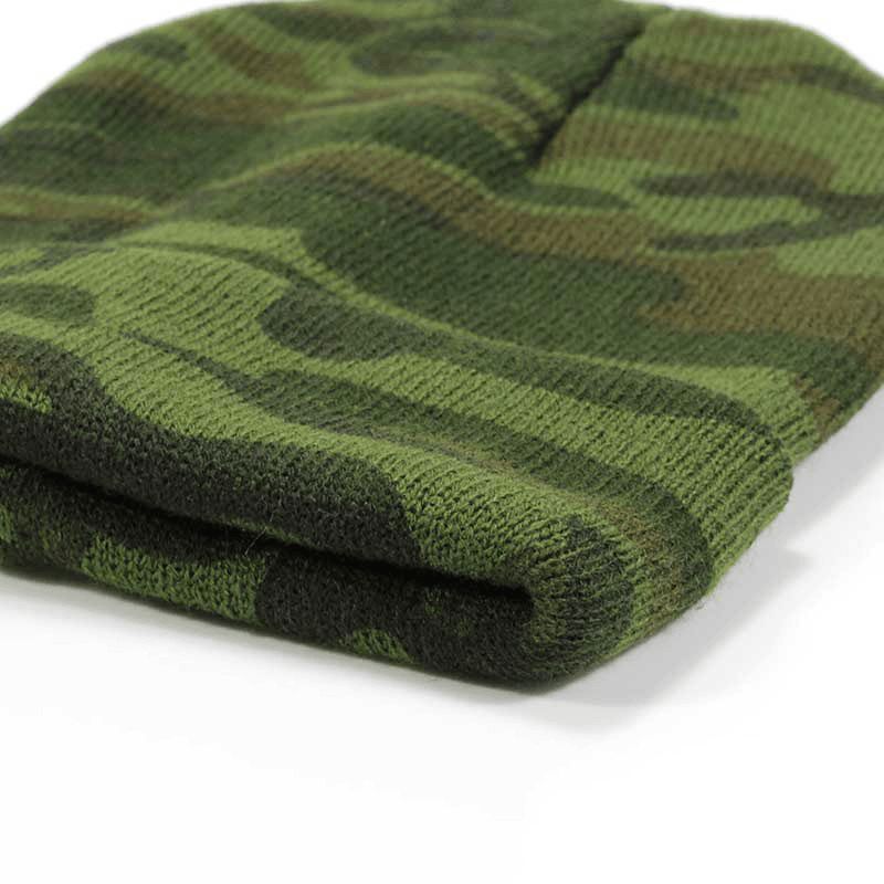 New Camouflage Hooded Knit Hat Voor Mannen En Vrouwen Cross-border Exclusief Voor Ski Hat All-match