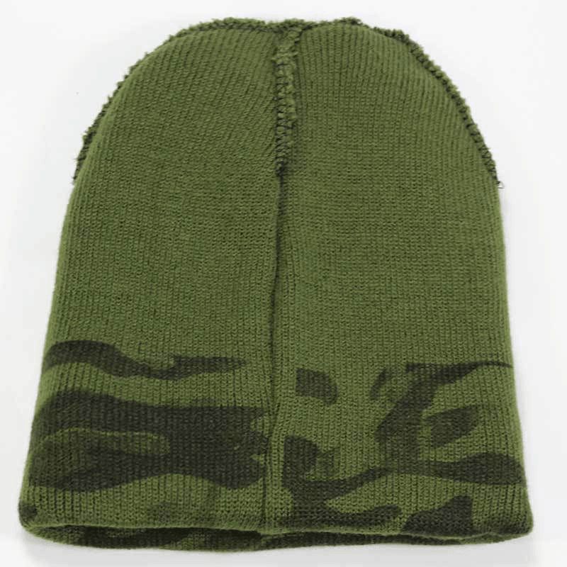 New Camouflage Hooded Knit Hat Voor Mannen En Vrouwen Cross-border Exclusief Voor Ski Hat All-match