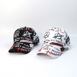 Nieuwe Stijl Hoed Graffiti Baseball Cap Outdoor Schaduw Zon Cap Hoed Trendy Hip Hop Hoed Oem