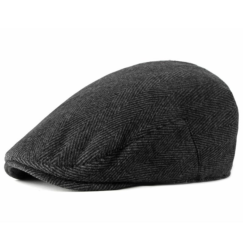 Nieuwe Stijl Hoed Mannelijke Britse Retro Wollen Baret Casual