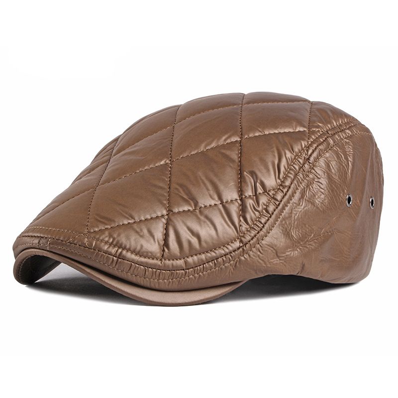 Outdoor Leisure Katoenen Hoed Plus Fluwelen Dikke Britse Retro Baret